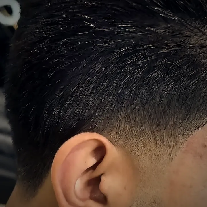 Low taper with a sharp line-up